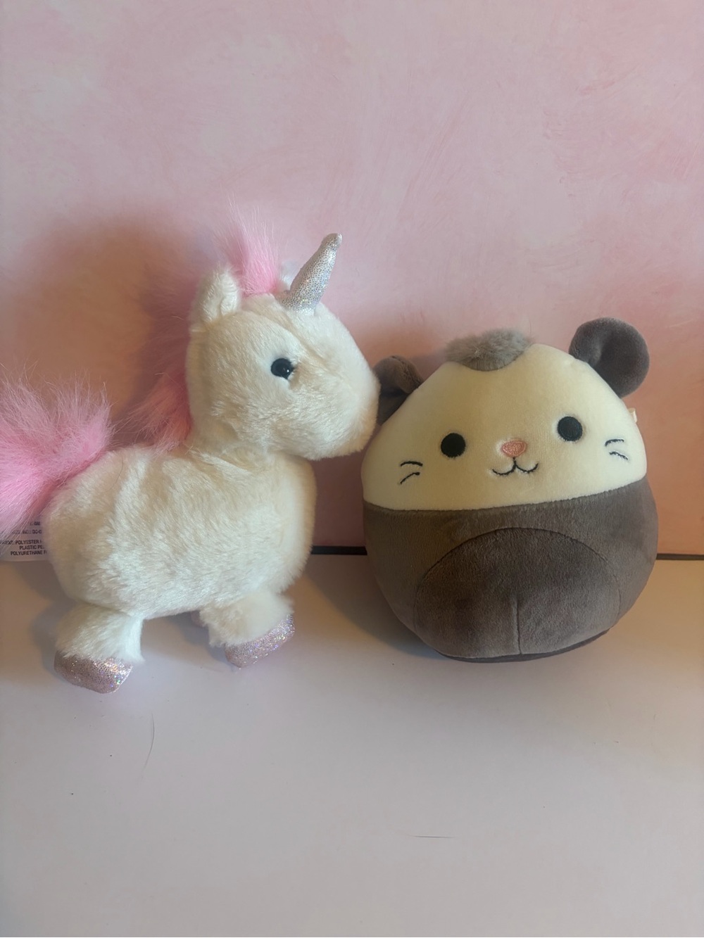 Plush duo : Aurora unicorn & Squishmallow 5”